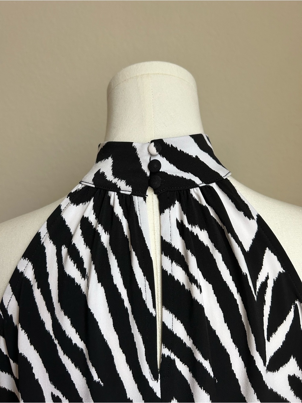 The Limited Black & White Zebra Dressy Halter - Picture 4 of 6
